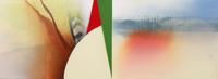 Large Richard Saba FIELD OF DREAMS Painting, 76.75W - Sold for $1,408 on 11-15-2025 (Lot 90).jpg